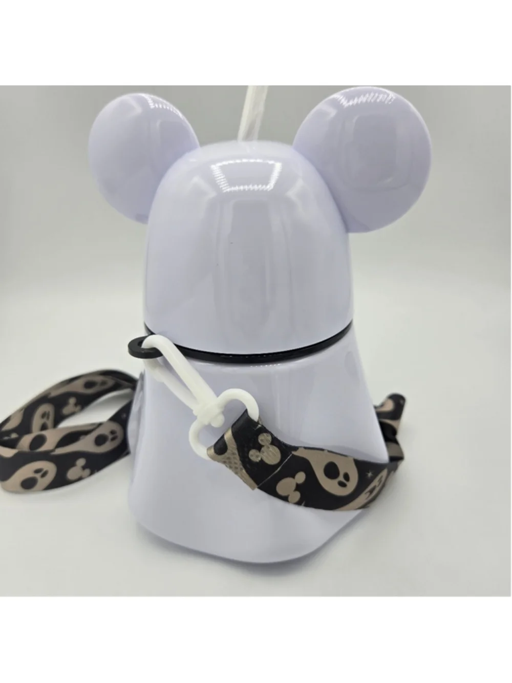 Disney Mickey Mouse Ghost Sipper Cup Figural Halloween Strap NWOT